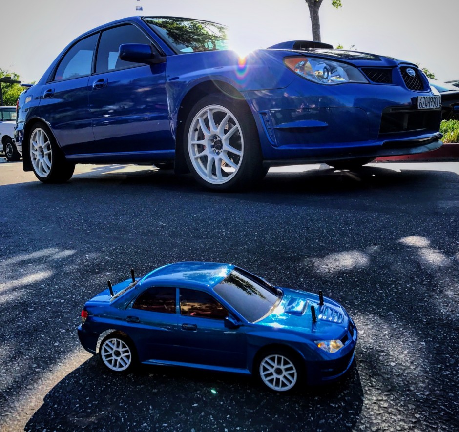 Lester M's 2006 Impreza WRX TR Comes with matching Remote control car, Hot Wheel and 3D miniature as well as Subie