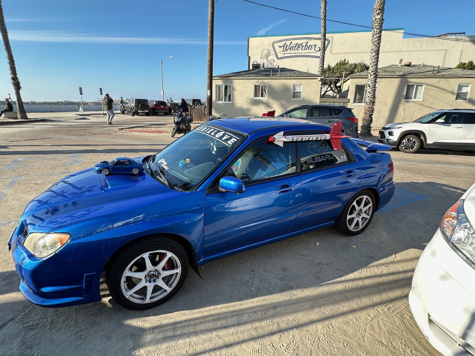 Lester M's 2006 Impreza WRX TR Comes with matching Remote control car, Hot Wheel and 3D miniature as well as Subie
