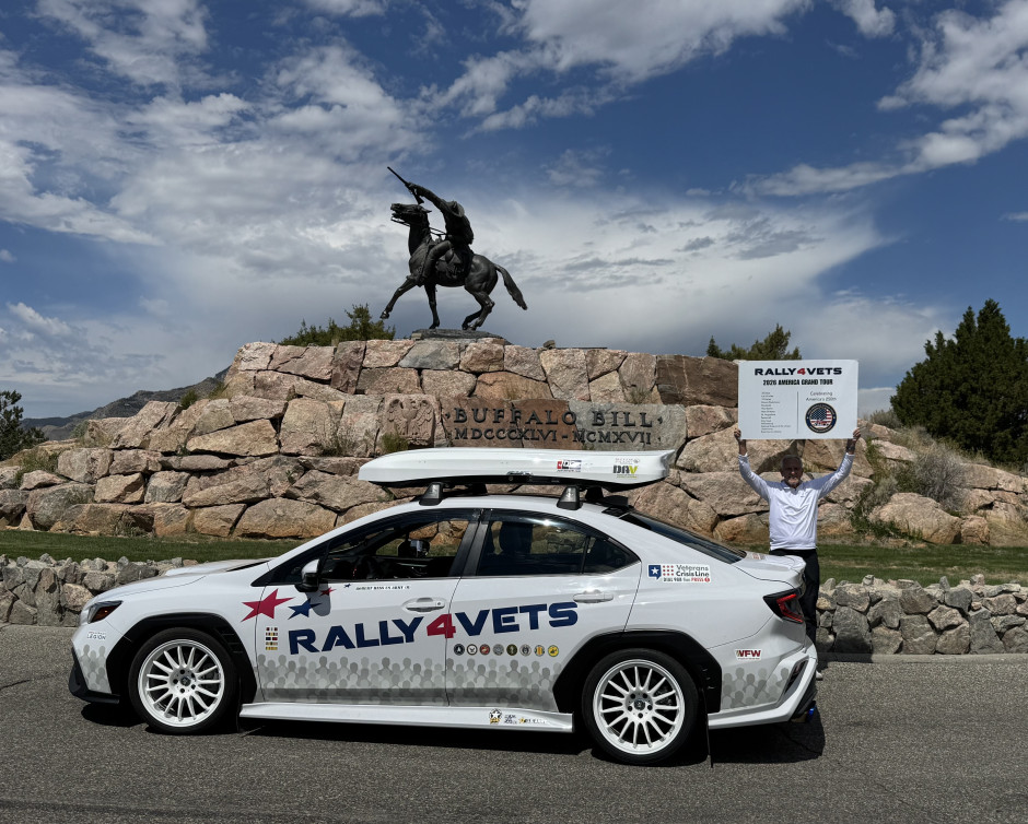 Robert H's 2022 WRX GT Swift Springs, Aeroflow Dynamics color-matched side skirts and rear bumper, white GMR wheel